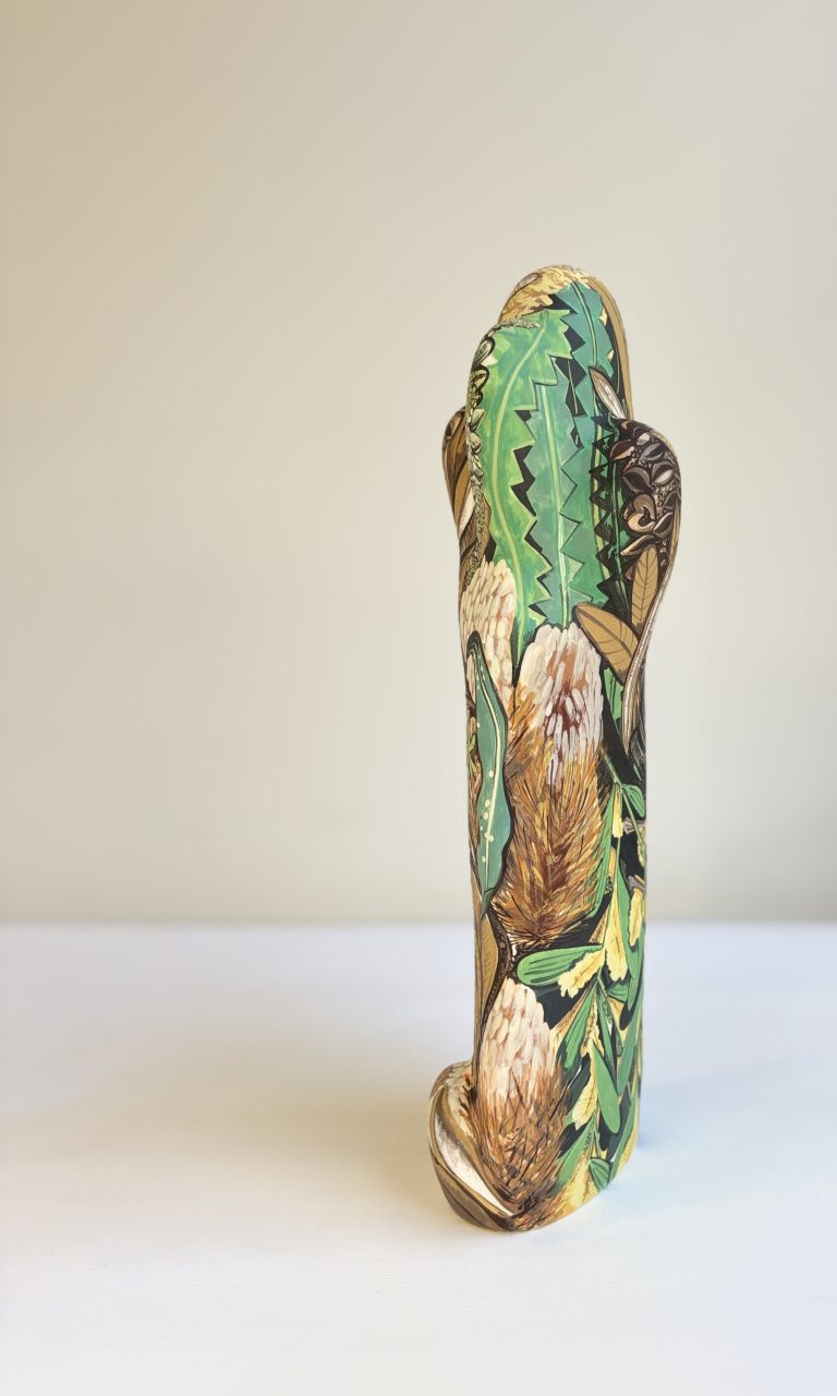 Self Portrait with Blackbird (side view), 2026