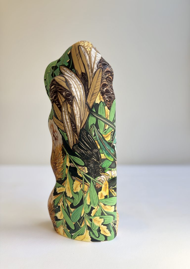 Self Portrait with Blackbird (back view), 2026